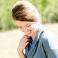 teal cowl neck sweater