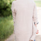 cozy sherpa long duster cardigan in taupe