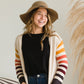 Cozy Striped Warm Cardigan - FINAL SALE Layering Essentials