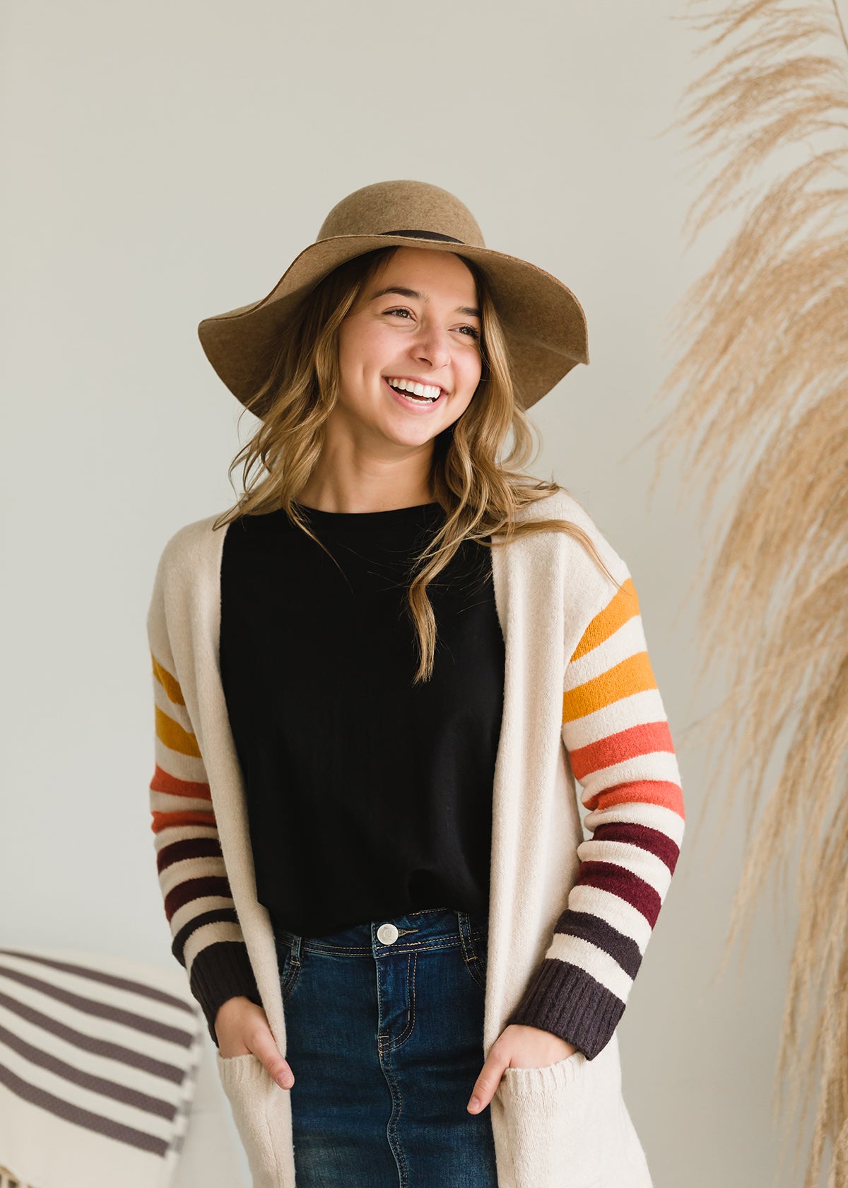 Cozy Striped Warm Cardigan - FINAL SALE Layering Essentials