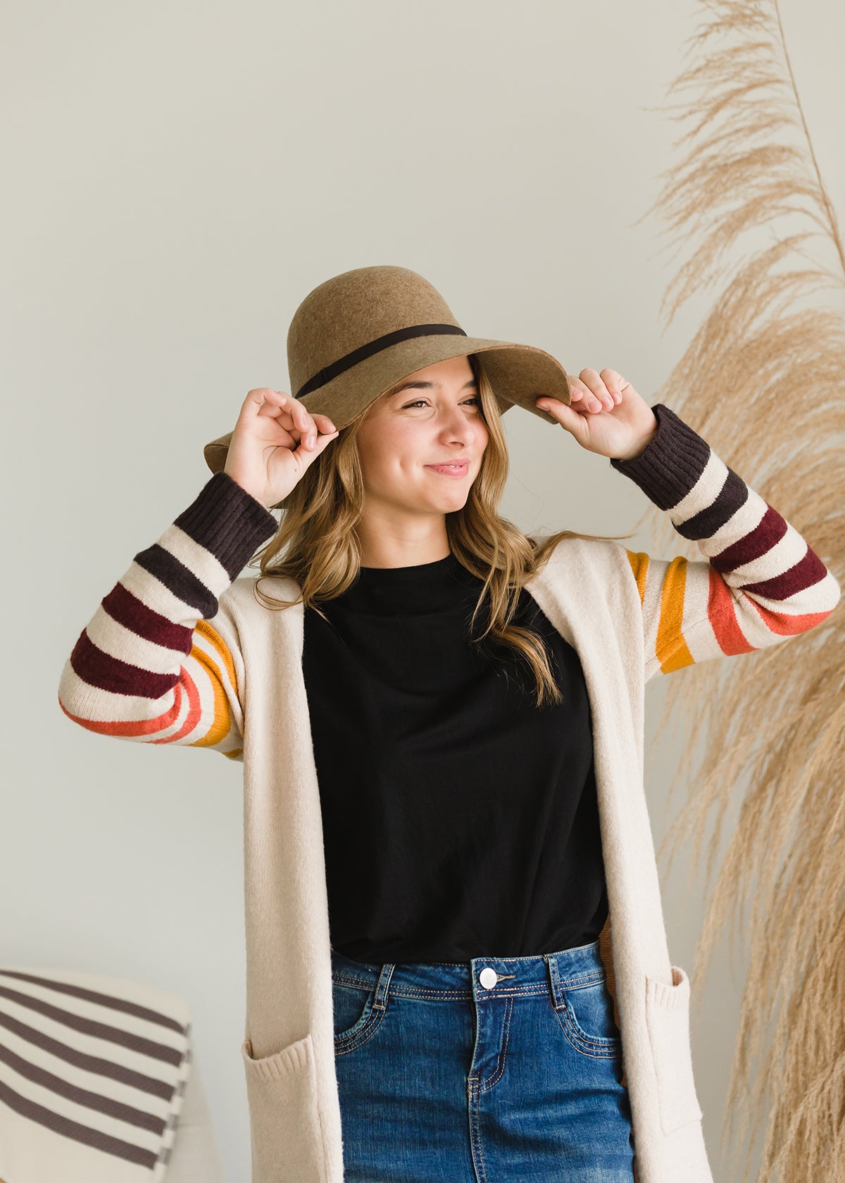 Cozy Striped Warm Cardigan - FINAL SALE Layering Essentials