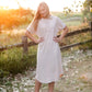 Cream Button Front T-Shirt Dress Dresses Polygram