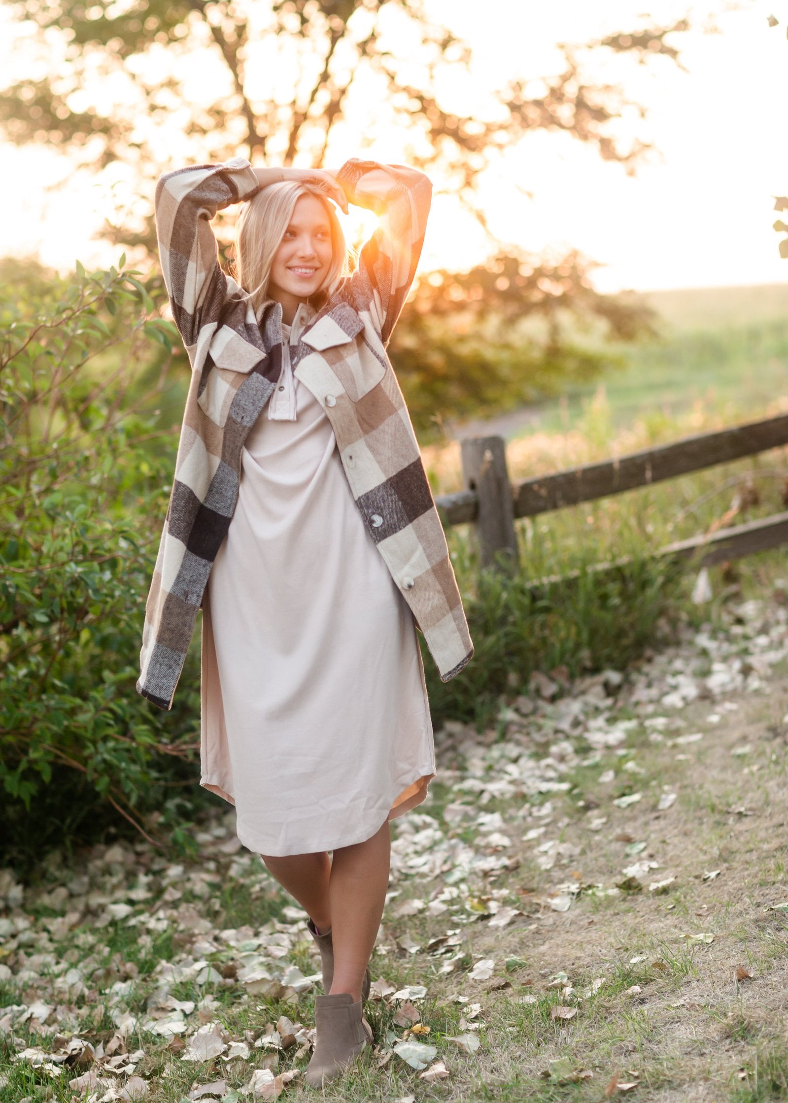 Cream Button Front T-Shirt Dress Dresses Polygram