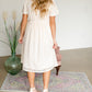 Cream Lace Detail Midi Dress - FINAL SALE Dresses