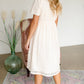 Cream Lace Detail Midi Dress - FINAL SALE Dresses