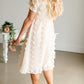 Cream Pom Pom Midi Dress - FINAL SALE Dresses