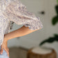 Cream Smocked Printed Blouse - FINAL SALE Tops