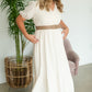 Cream Stretch Lace Midi Dress - FINAL SALE Dresses