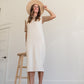 Cream Sweater Knit Jumper Dress Dresses Polagram + BaeVely