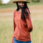 Crew Neck Balloon Sleeve Pullover Sweater Tops Staccato
