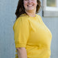 Crewneck Mustard Sweater Top - FINAL SALE Tops