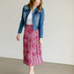 Crinkle Tiered Midi Skirt - FINAL SALE Skirts