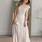 Crochet Tiered Layer Maxi Dress Dresses Tea N Rose Pink / S