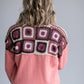 Crochet Yoke Pullover Sweater Tops