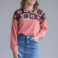 Crochet Yoke Pullover Sweater Tops