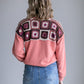 Crochet Yoke Pullover Sweater Tops