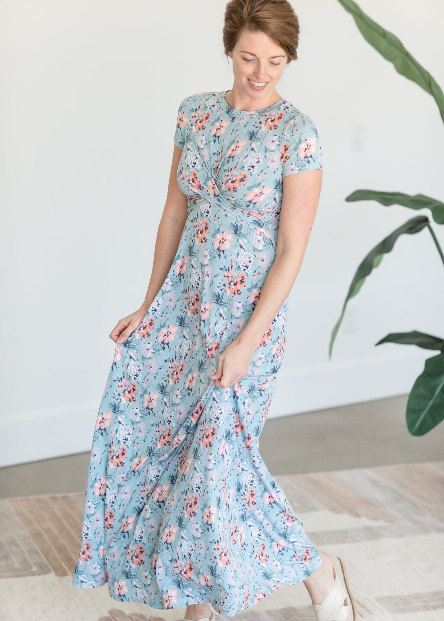 Crossover Floral Maxi Dress Dresses Beeson River