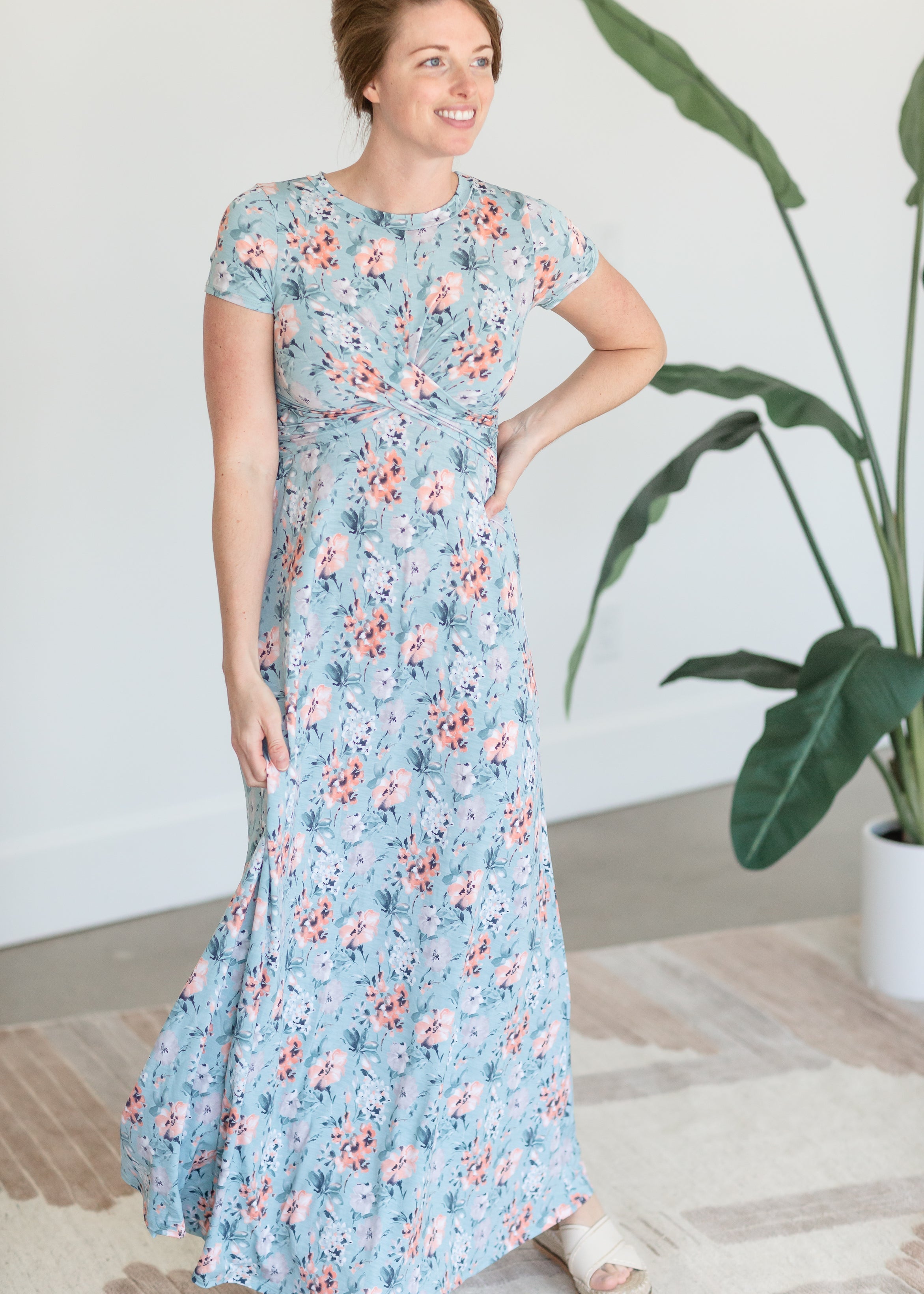 Crossover Floral Maxi Dress - FINAL SALE – Inherit Co.