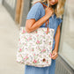 Dainty Floral Light Pink Tote Bag - FINAL SALE Home & Lifestyle