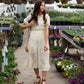 Dainty Ruffle Sleeve Midi Dress Dresses Yellow