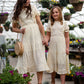 Dainty Ruffle Sleeve Midi Dress Dresses Yellow
