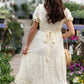Dainty Ruffle Sleeve Midi Dress Dresses Yellow