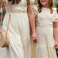 Dainty Ruffle Sleeve Midi Dress Dresses Yellow