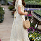 Dainty Ruffle Sleeve Midi Dress Dresses Yellow