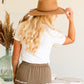 Dainty Wildflower White Graphic Tee - FINAL SALE Shirt