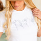 Dainty Wildflower White Graphic Tee - FINAL SALE Shirt