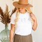 Dainty Wildflower White Graphic Tee - FINAL SALE Shirt