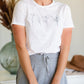 Dainty Wildflower White Graphic Tee - FINAL SALE Shirt