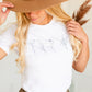 Dainty Wildflower White Graphic Tee - FINAL SALE Shirt