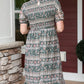 Dark Green Smocked Tiered Midi Dress - FINAL SALE Dresses