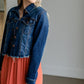 Dark Wash Distressed Denim Jacket Tops Risen
