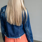 Dark Wash Distressed Denim Jacket Tops Risen