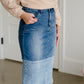 Denim Blocked Midi Jean Skirt - FINAL SALE Skirts