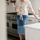 Denim Blocked Midi Jean Skirt - FINAL SALE Skirts