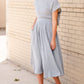Denim Blue High Waisted Skirt Skirts