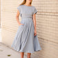 Denim Blue High Waisted Skirt Skirts