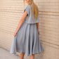Denim Blue High Waisted Skirt Skirts