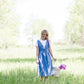 women's denim v neck button front dress