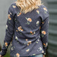 Denim Floral Print Top - FINAL SALE Tops