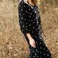 Detail Print Drawstring Midi Dress - FINAL SALE Dresses