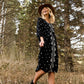 Detail Print Drawstring Midi Dress - FINAL SALE Dresses
