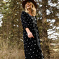 Detail Print Drawstring Midi Dress - FINAL SALE Dresses