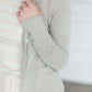 Women's button down detailed cardigan in mustard, dusty pink, ivory and gray.