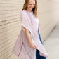 cream and red light weight one size fits all kimono