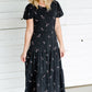 Detailed Sleeve Tiered Midi Dress - FINAL SALE Dresses