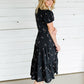 Detailed Sleeve Tiered Midi Dress - FINAL SALE Dresses